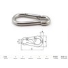 Spring Snap Stainless Steel Set of 10 Snap Spring Hooks