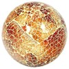 Glass Mosaic Ball in Orange (Large) 13cm