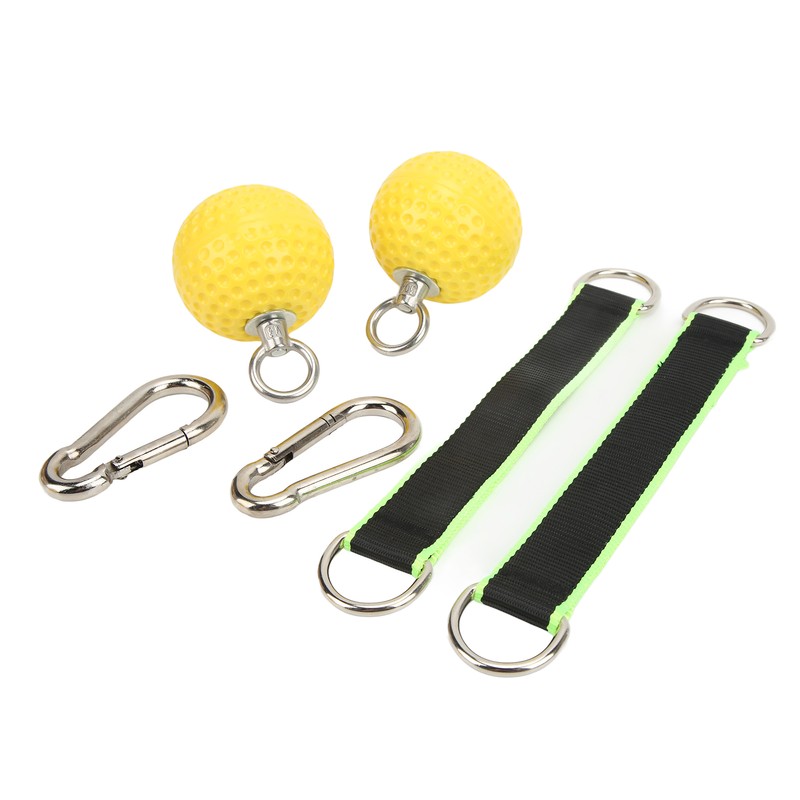 Climbing Pull Up Hand Grips Ball Set with Webbing Buckle
