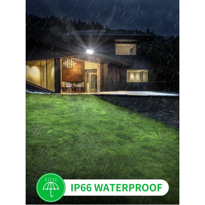 Viugreum 100W Flood Lights Outdoor, 8000LM Super Bright LED Work