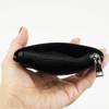 e-mono Genuine Leather Men's Coin Purse, Coin Case, Aori Shaped,