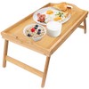 Greenco GRC2547 Foldable Breakfast Table, Laptop Desk, Bamboo