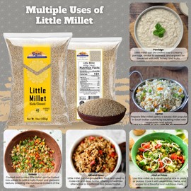 Rani Little Millet (Panicum Sumatrense) Whole Ancient Grain Seeds 14oz (400g) ~ All Natural | Gluten Friendly | NON-GMO | Kosher | Vegan | Indian Origin | Kutki/Shavan/Saamai/Sama Kannada