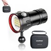 LetonPower B15 Dive Light Underwater Flashlight 8000Lumens Underwater Video Lights