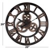 Westclox 20” Large Gear/Open Roman Numerals Black and Gold Wall