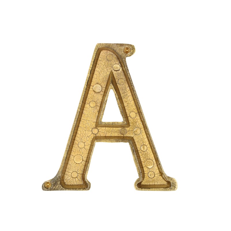 KOTARBAU® Letter A Made of Brass 10 cm for Houses,