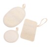 Vaguelly 3pcs Loofah Exfoliating Pads Face Scrubbers Face Exfoliator Pad
