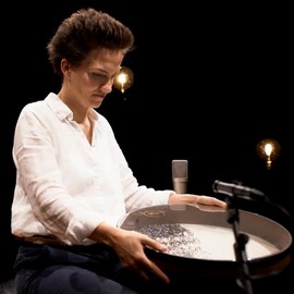 25cm Ocean Drum Wave Bead Drum Hand Percussion Drum Musical Instrument Percussion with Steel Balls Filled (Type 1)