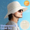 PFFY Bucket Hat for Women Men with Chin Strap Waterproof