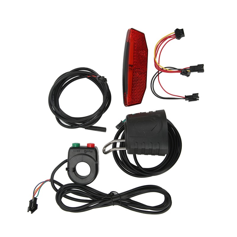 Electric Bike QD168 Front Light DR001 Rear Light Set with