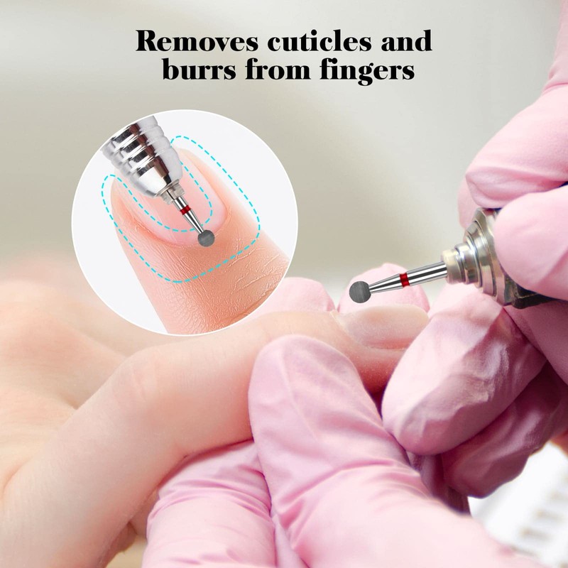 Difenni Cuticle Drill Bit,Nail Drill Bits Flame Cuticle Clean Drill