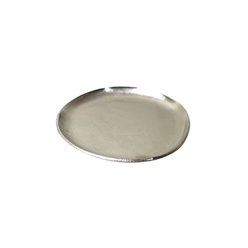 Aluminum Round Tray, Medium, Santolina / Santolina