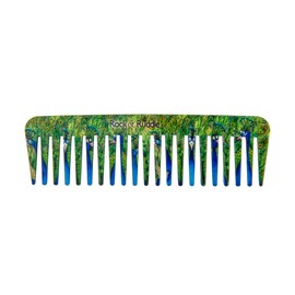 Rock & Ruddle Wide Tooth Comb | Perfect for Detangling Wet Hair and Applying Hair Color - Peacocks