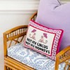FURBISH Needlepoint Decorative Throw Pillow - Not My Circus Not