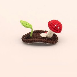 3pcs Girl's Hair Clips Cute HairPins Easter Decorations 100% Handmade Crochet Hair Accessories Knitting hair Barrettes Bunny Rabbit Ears Mushroom Carrot Hair Bows for little Girls Teens