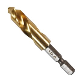 iHelp IH-HS1 Short Drill for Ironworking, 0.4 inches (10.5 mm), Total Length 2.8 inches (70 mm)