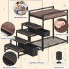 Saudism Pet Bunk Bed with Removable Stairs and 2 Drawers,
