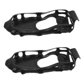 Kisangel 1pair Ice Spikes for Boots Lightweight Traction Cleats for Safe Walking Hiking and Ice Fishing Teeth Design for Enhanced Grip Snow and