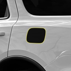 BOGAR TECH DESIGNS Precut for Dodge Durango 2018+ Gas Cap Anti-Scratch Resistant Paint Protection PPF Film Fuel Door Cover, Piano Gloss Black