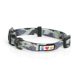 Pawtitas Reflective Dog Collar Adjustable Dog Collars for Small Dogs Puppy Collar Small Dog Collar Camouflage Grey Dog Collar