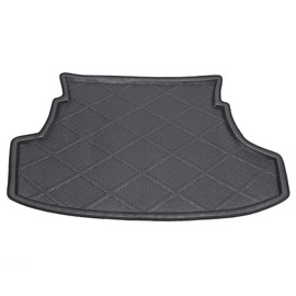 MALLOFUSA Cargo Liner Rear Cargo Tray Trunk Floor Mat Compatible for Toyota Yaris Vios Belta Limo 2007 2008 2009 2010 2011 2012 2013 Black