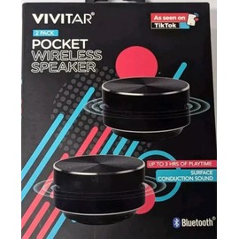 VIVITAR 2 PACK POCKET WIRELESS SPEAKER