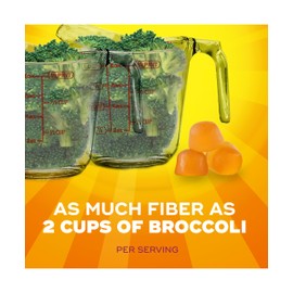 Metamucil Fiber Gummies for Adults, No Sugar Added Orange Flavor, 5g Prebiotic Plant Based Fiber Supplement Blend, 120 Count