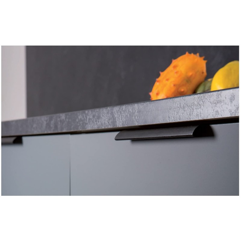 Viefe Hafele Ona Aluminium Profile Handle Brushed Black Kitchen Cabinet