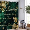 Artmyharbor Emerald Green and Gold Bathroom Decor Set Family Shower