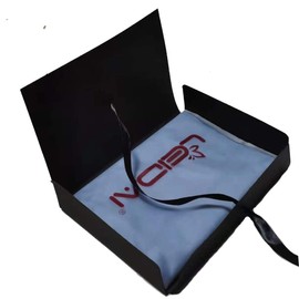 Leidai, women's silk scarf, elegant, lightweight, long, gradient colours, 100% silk, anti-allergy, sun protection - blue