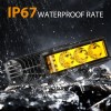 AUXBEAM 5" LED Light Bar Pods Offroad Driving Fog Amber