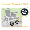 A pair of 8-Inch Solid Replacement Wheels Anti-Slip Front Wheels
