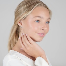 Ohio State Jewelry For Women - Script Ohio Stud Earrings and Necklace Set - Hypoallergenic Stainless Steel Jewelry for Women - Buckeye Jewelry and Ohio State Football Accessories