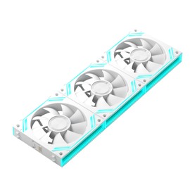 iHTP G120PRO ARGB-Gehäuselüfter, 120 mm, Daisy-Chain-Anschluss, bis zu 1850 U/min, CPU-Lüfter, 3er-Pack (weiß)