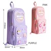 JVILEX Pencil Case, Large Capacity, Cute, Junior High School Girls,