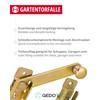 Gedotec Garden Gate Latch Yellow Galvanised Gate Lock 120 x