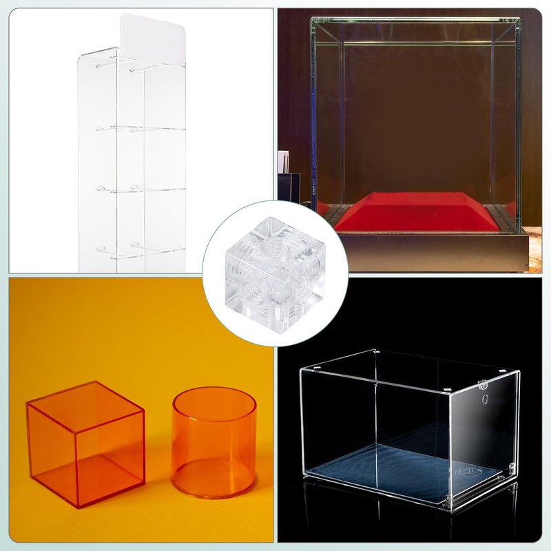 sourcing map 10 Set Cube Corner Code Bracket, 6-Hole Angle