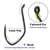 FishTrip Catfish Hooks Big River Hooks, 50pcs Live Cut Bait