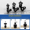 Glarks Jack Nuts Kit Metric M4 Black Petal Nuts Expansion