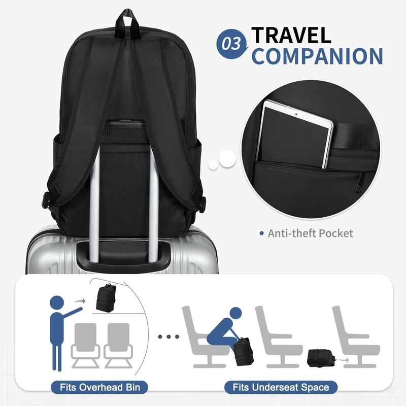 SUIKIHUM Laptop Backpack for Men & Women 15.6 Inch Office