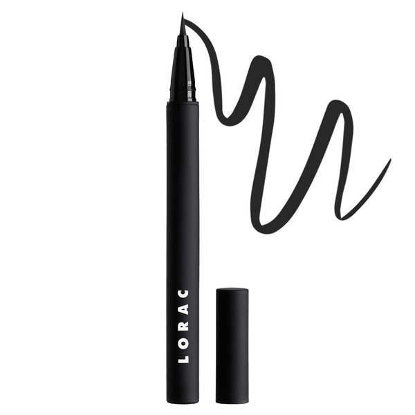 LORAC PRO Liquid Eyeliner, Black | Precision Brush Tip | Water Resistant | Long Lasting | Smudge Resistant