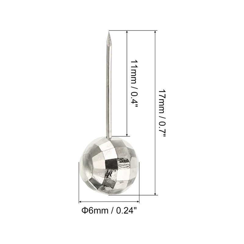 PATIKIL Push Pins, 100 Pack Round Head Decorative Map Tacks