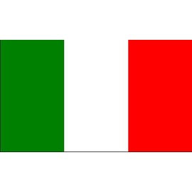 Fahne: Italien-Flagge mit Metallösen, Polyester, 150 x 90 cm