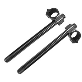 Akozon 43mm Universal Motocicleta Clip en el Manillar de Aluminio Horquilla Mango Separado Set, Kit Semimanillares del Moto Tenedor (Negro)