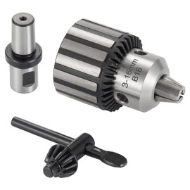 Eumtenr HD Chuck HEAVY DUTY 1/2" (13mm) Magnetic Drill Chuck with 3/4" Weldon Shank Adapter Key Type Chuck Converter Tool for Drill Press (B16)