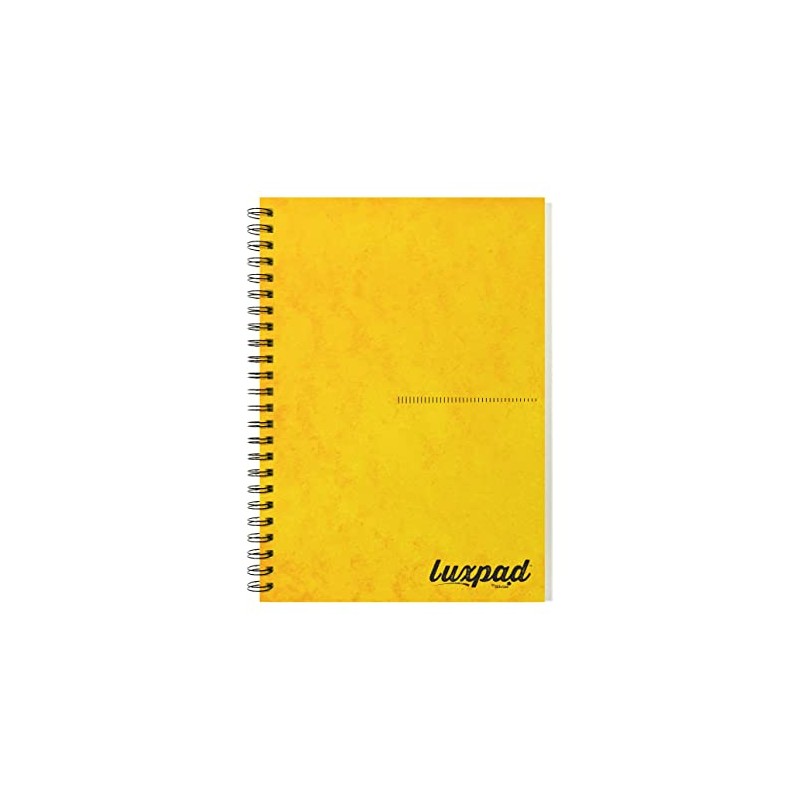 Silvine Luxpad A5 Memory Aid Yellow Paper Notebook - Lined