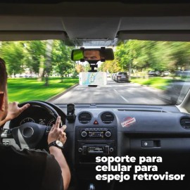 Soporte Base Celular Universal Para Espejo Retrovisor Auto