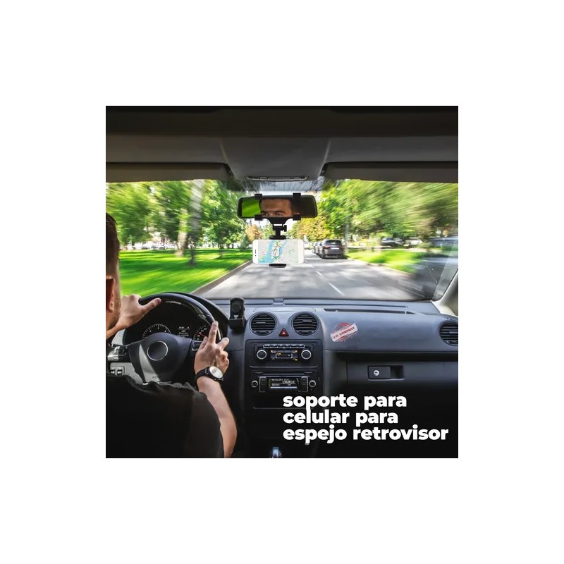 Soporte Base Celular Universal Para Espejo Retrovisor Auto