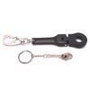 GT//Rotors 10mm Black Ratchet Wrench Keychain Key Ring (Black with