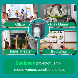 Zaofpsan 915P061010 / 915P061A10 Replacement TV Lamp for Mitsubishi WD-57733 WD-57734 WD-57833 WD-65733 WD-65734 WD-65833 WD-73733 WD-73734 WD-73833 WD-C657 WD-Y577 WD-Y657 TV Bulb